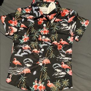 Flamingo Hawaiian shirt